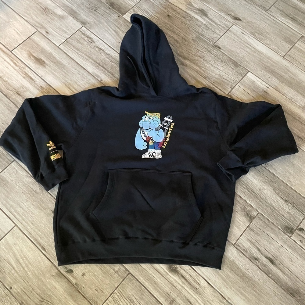 New men Adidas Key To new york Black Hoodie Size - Picture 6 of 7